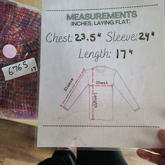 BDG Cropped Henley Womens Sweater Size Medium Tight Knit School Colorful Casual - Picture 6 of 14